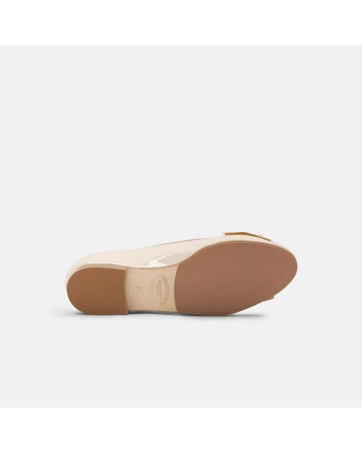 Scarosso Natural Ballerina Shoes