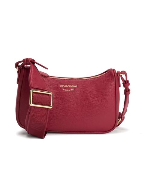 Emporio Armani Red Baguette Shoulder Bag