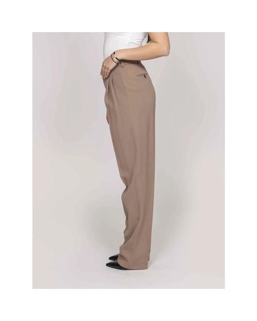 Elisabetta Franchi Brown Wide Trousers