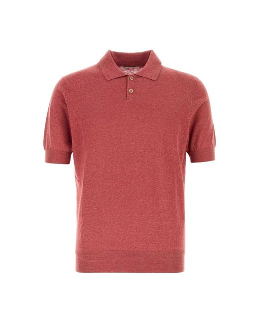 Brunello Cucinelli Red Round-Neck Knitwear for men