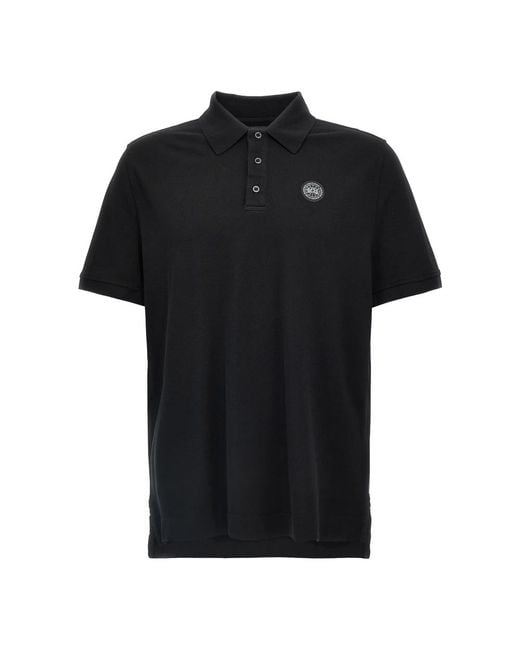 Canada Goose Black Polo Shirts for men