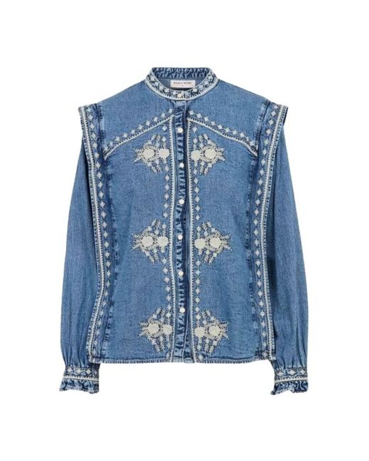 Blouses MAISON HOTEL de color Blue