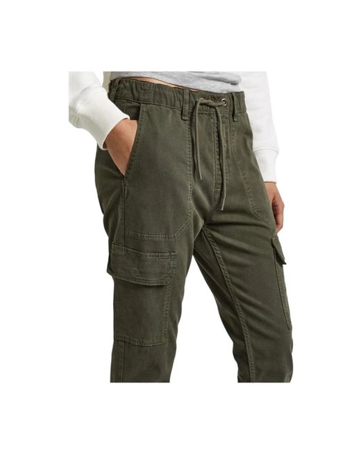 Pepe Jeans Green Slim-Fit Trousers