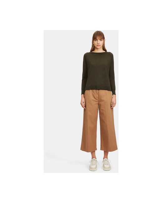 Aspesi Green Round-Neck Knitwear