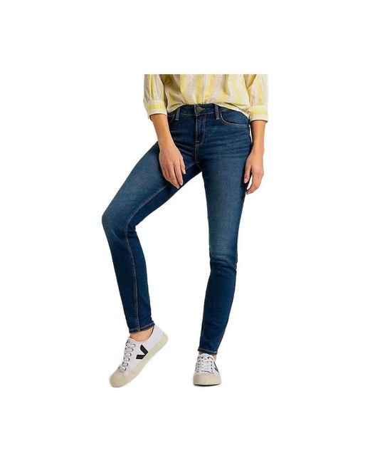 Lee Jeans Blue Slim-Fit Jeans
