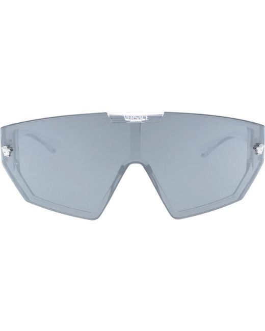 Iconici occhiali da sole con lenti uniformi di Versace in Gray