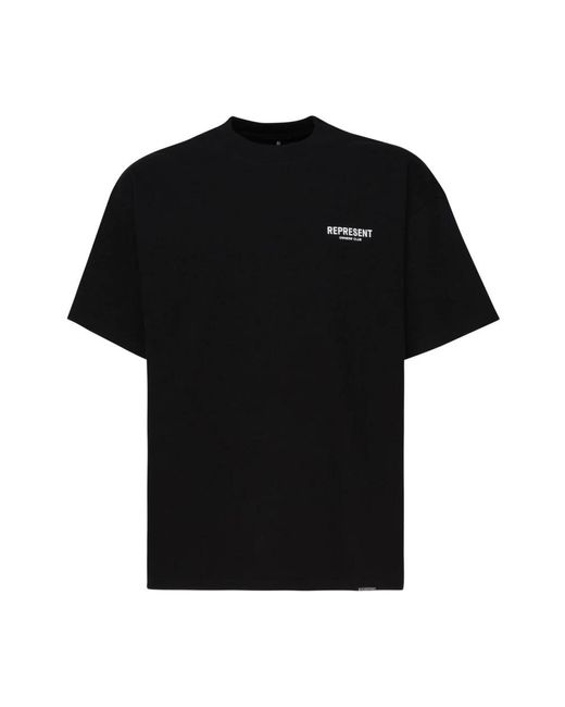 Represent Black T-Shirts for men