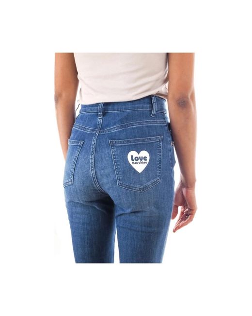 Love Moschino Blue Flared Jeans