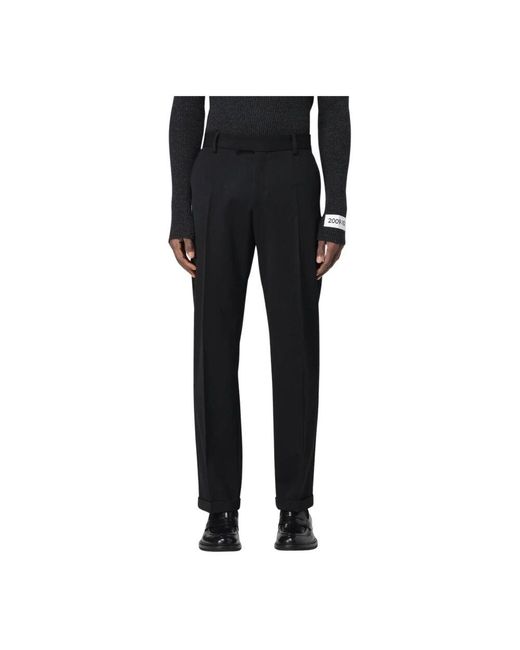 Dolce & Gabbana Schwarze Wollhose in Black für Herren
