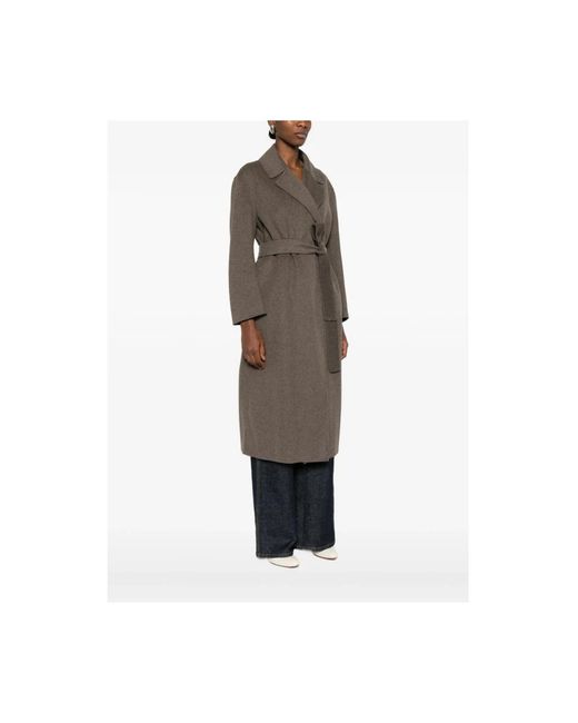 Max Mara Brown Belted Coats