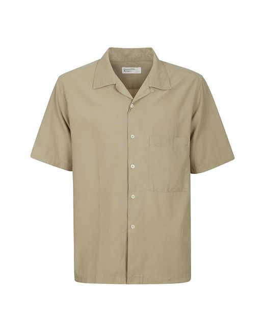 Universal Works Short Sleeve Shirts in het Natural voor heren