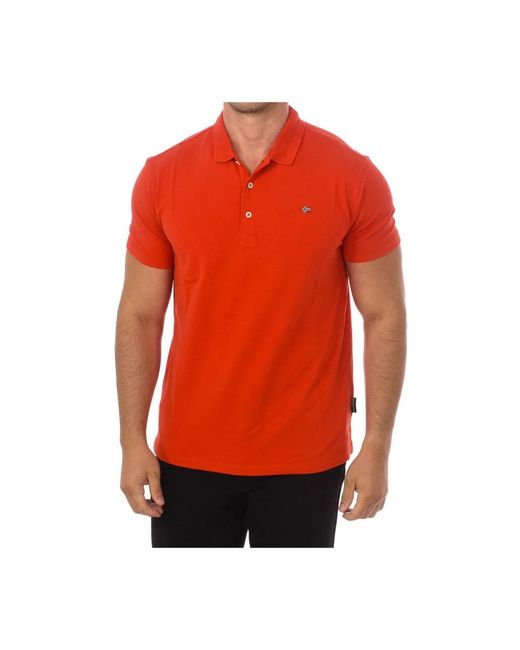 Napapijri Red Polo Shirts for men