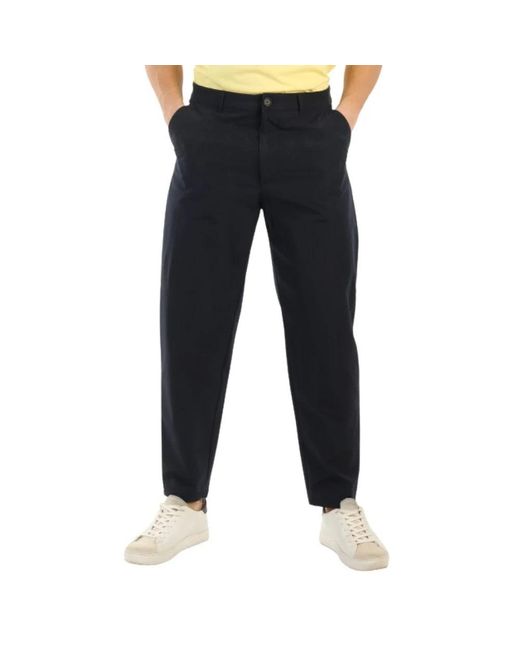 Armani Exchange Blue Straight Trousers for men