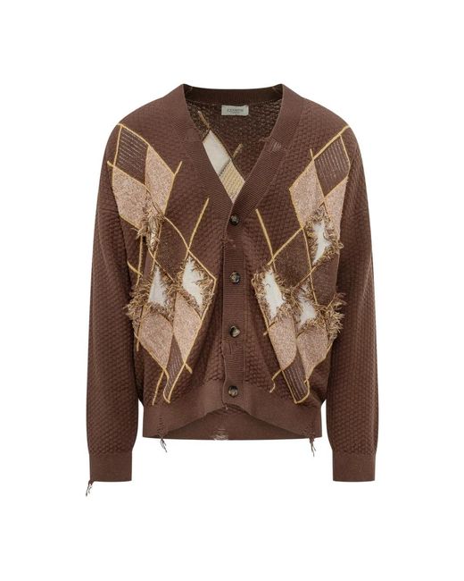 Cardigans Laneus de hombre de color Brown