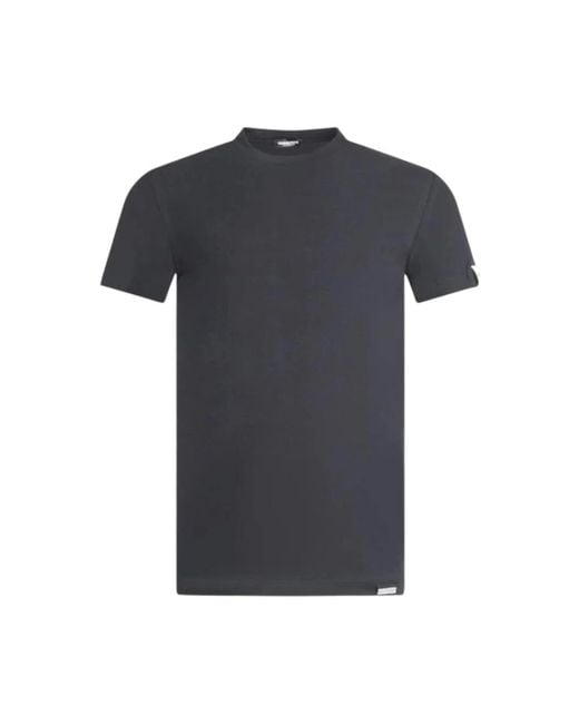 DSquared² Tops ,Grijs ,Katoen Casual Katoenen T-Shirt in het Black voor heren