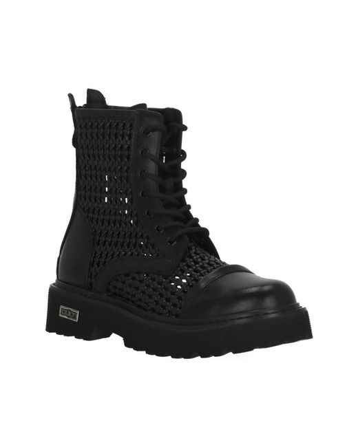Cult Black Lace-Up Boots