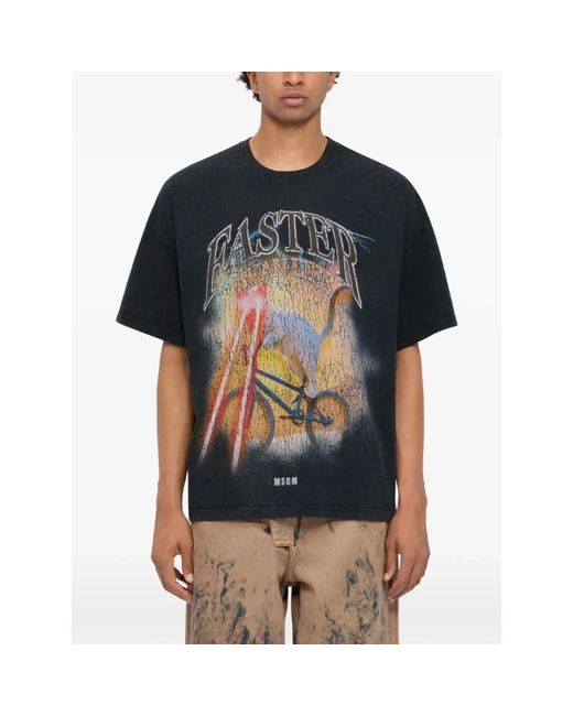 T-Shirts MSGM de hombre de color Black