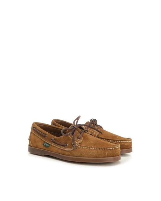 Paraboot Brown Boat Shoes for men