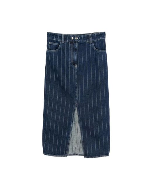 Ba&sh Denim Skirts in het Blue