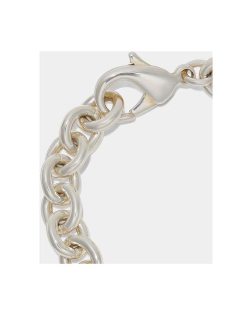 DSquared² Accessoires ,Grijs ,Tag Chain Armband in het Metallic voor heren