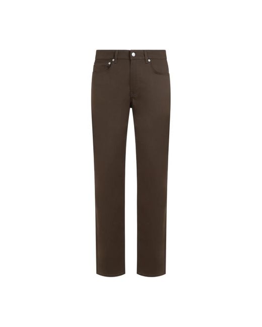 5 pocket cotton pants di Dunhill in Brown da Uomo