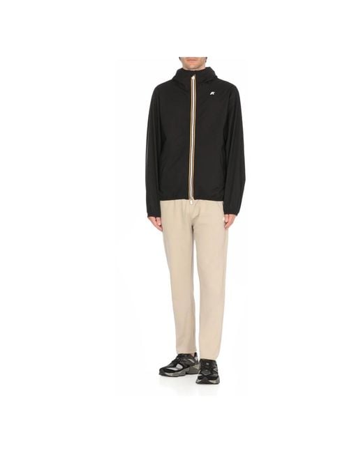 K-Way Black Light Jackets for men