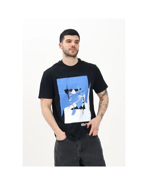 Karl Lagerfeld T-Shirts Und Polos Schwarz in Blue für Herren