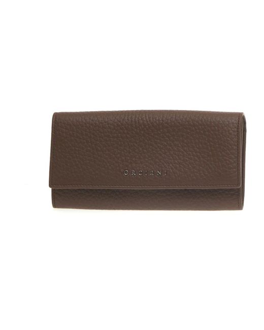 Orciani Brown Cognac fächer geldbörse