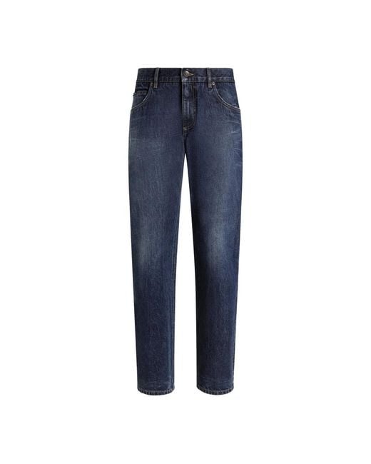 Dolce & Gabbana Button-Fly Jeans in het Blue voor heren