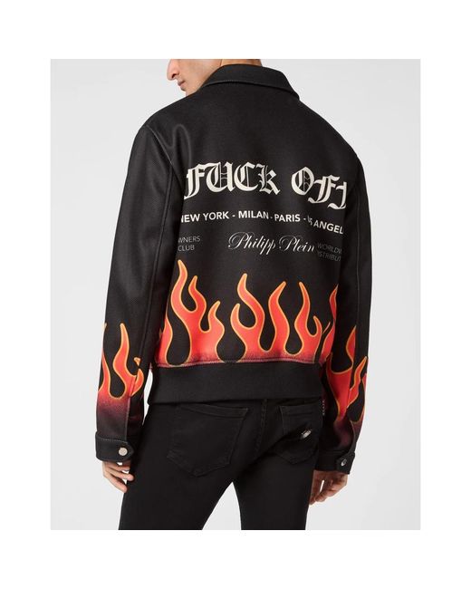 Light Jackets Philipp Plein de hombre de color Black
