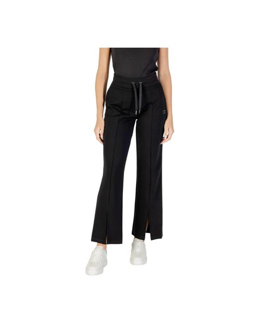 ARMANI EXCHANGE Black Wide Trousers