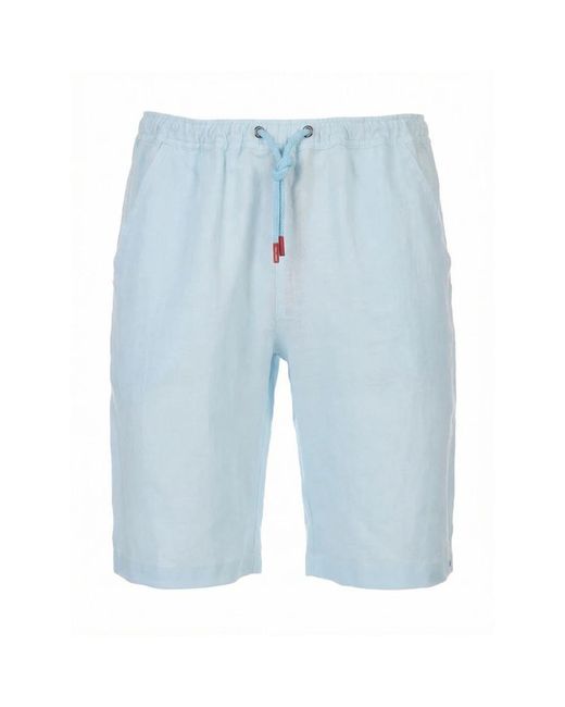 Kiton Shorts Mit Kordelzugbund in Blue für Herren