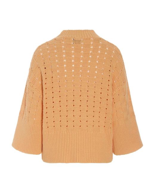 Bitte Kai Rand Orange Round-Neck Knitwear