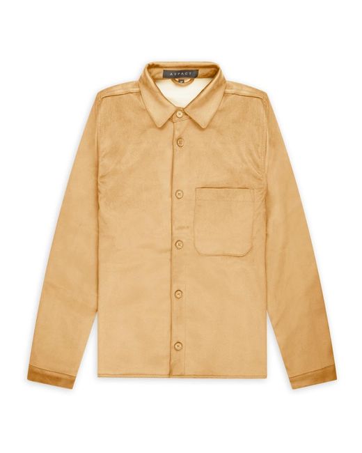 Aspact Jassen ,Suède Suede Overshirt in het Natural voor heren