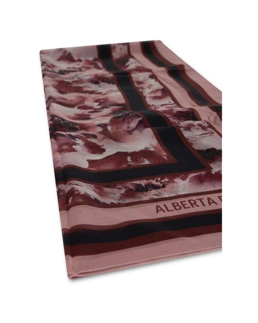 Alberta Ferretti Brown Silk Scarves