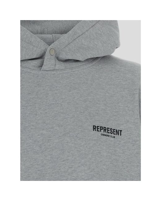 Represent Baumwoll-sweatshirt in Gray für Herren