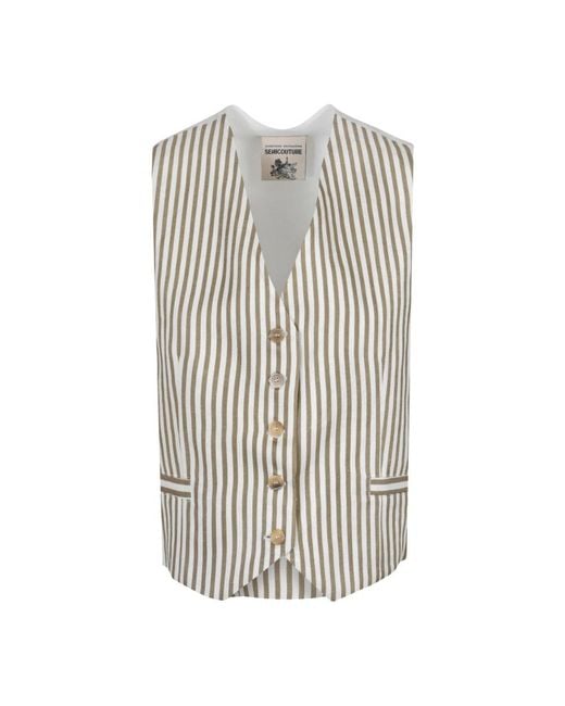 Semicouture White Vests