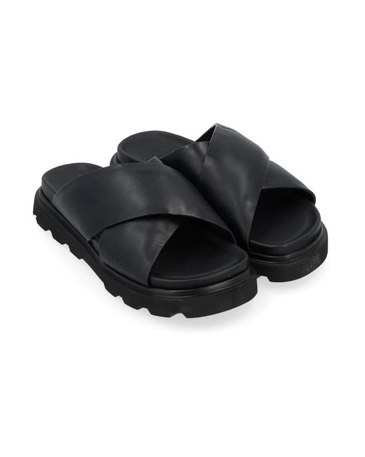 Ugg Black Crossband schwarze sandalen