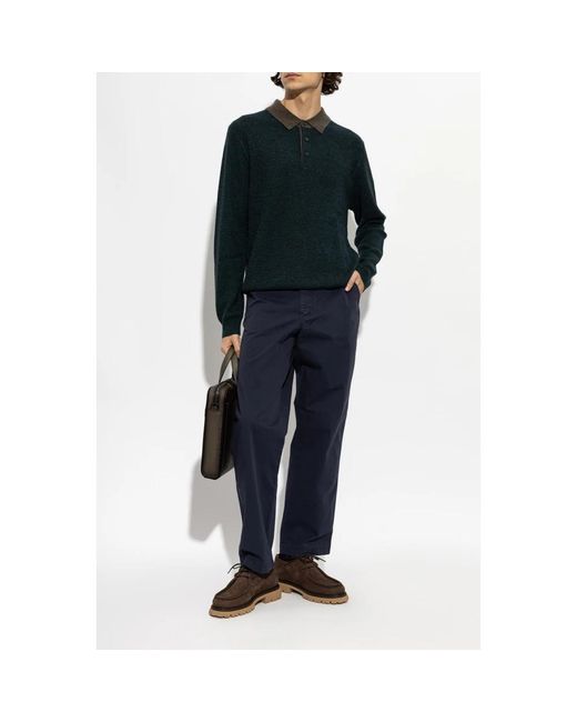 Paul Smith Wollpullover Mit Rundhalsausschnitt in Green für Herren