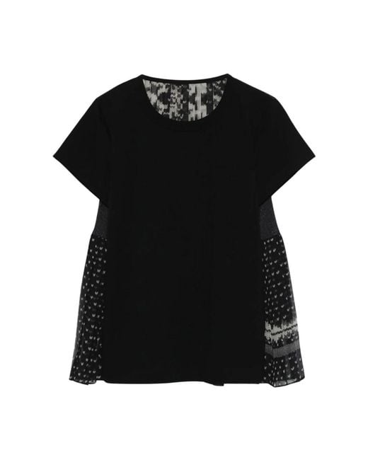 T-Shirts Sacai en coloris Black