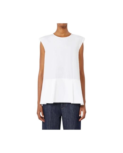 Max Mara White Blouses