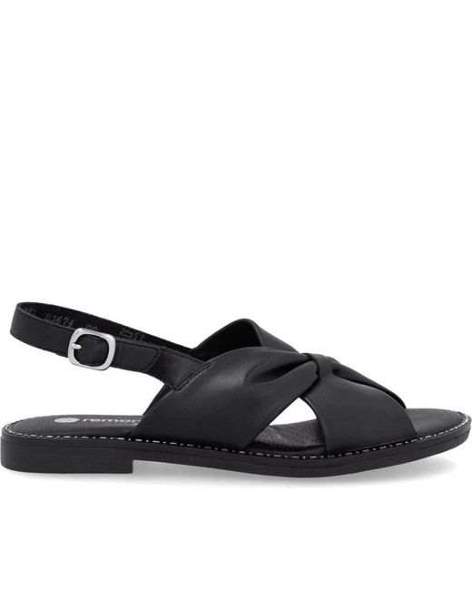 Flat Sandals di Remonte in Black
