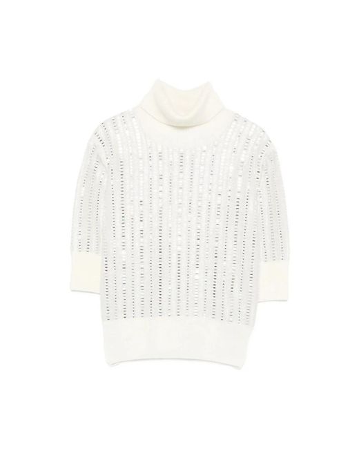 Ermanno Scervino White Turtlenecks