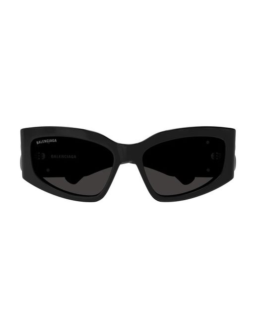 Balenciaga Black Rechteckige sonnenbrille bb0321s dynasty line
