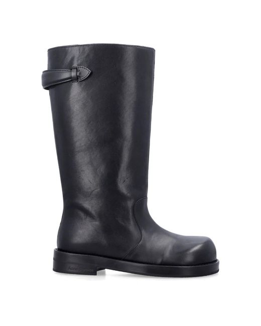 Acne Leather Laarzen in het Blue