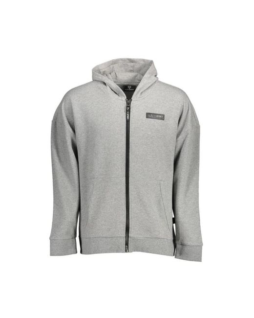 Philipp Plein Gray Zip-Throughs for men