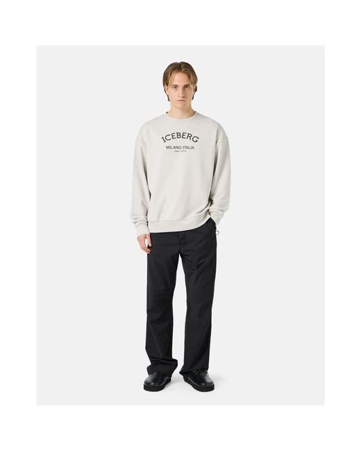 Sweatshirts hoodies sweatshirts Iceberg pour homme en coloris Blanc Lyst