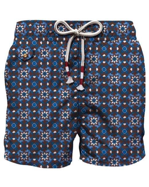 Mc2 Saint Barth Meereskleidung All Over Print Badeanzug in Blue für Herren