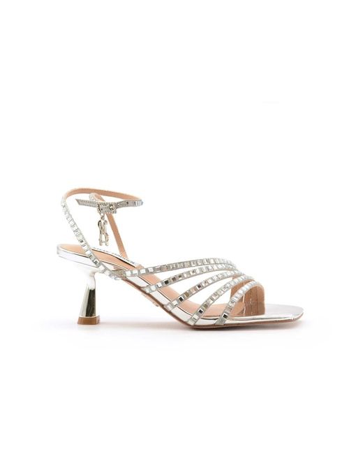 Steve Madden White High Heel Sandals