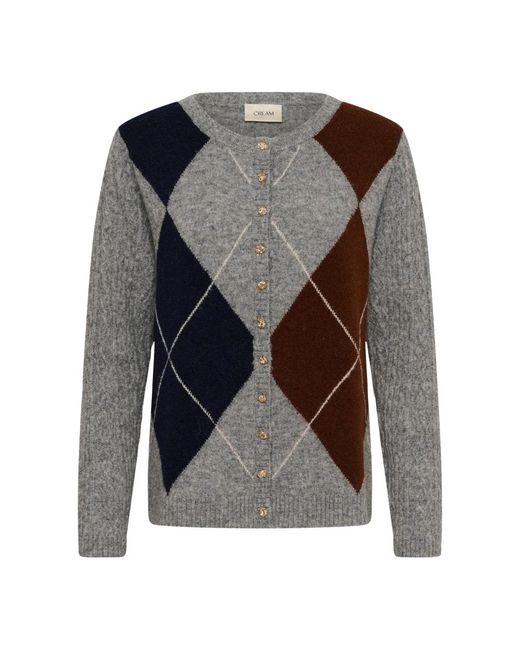 Cardigans Cream en coloris Gray